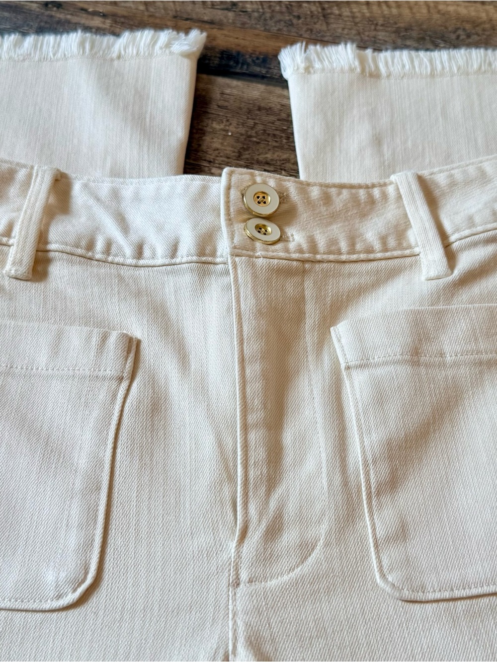 NWT - Spartina 449 - Juliette High Rise Denim Jeans - 2 - Buttercream